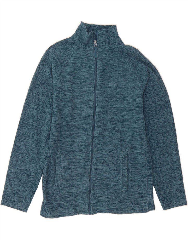 MOUNTAIN WAREHOUSE Mens Fleece Jacket UK 34 XS Blue Flecked Polyester Vintage Mountain Warehouse and Second-Hand Mountain Warehouse from Messina Hembry 