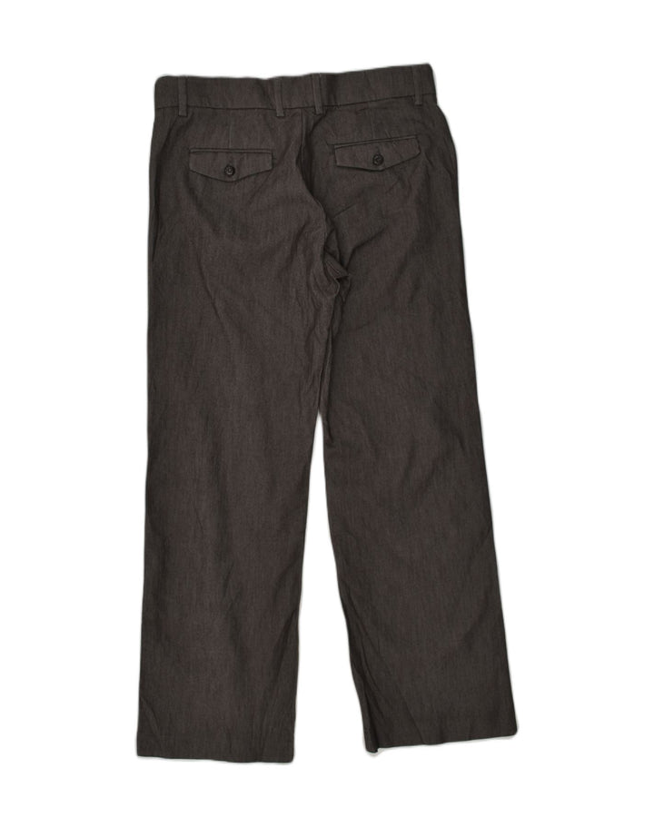LEE Womens Straight Casual Trousers US 8 Medium W32 L29 Grey Cotton | Vintage Lee | Thrift | Second-Hand Lee | Used Clothing | Messina Hembry 