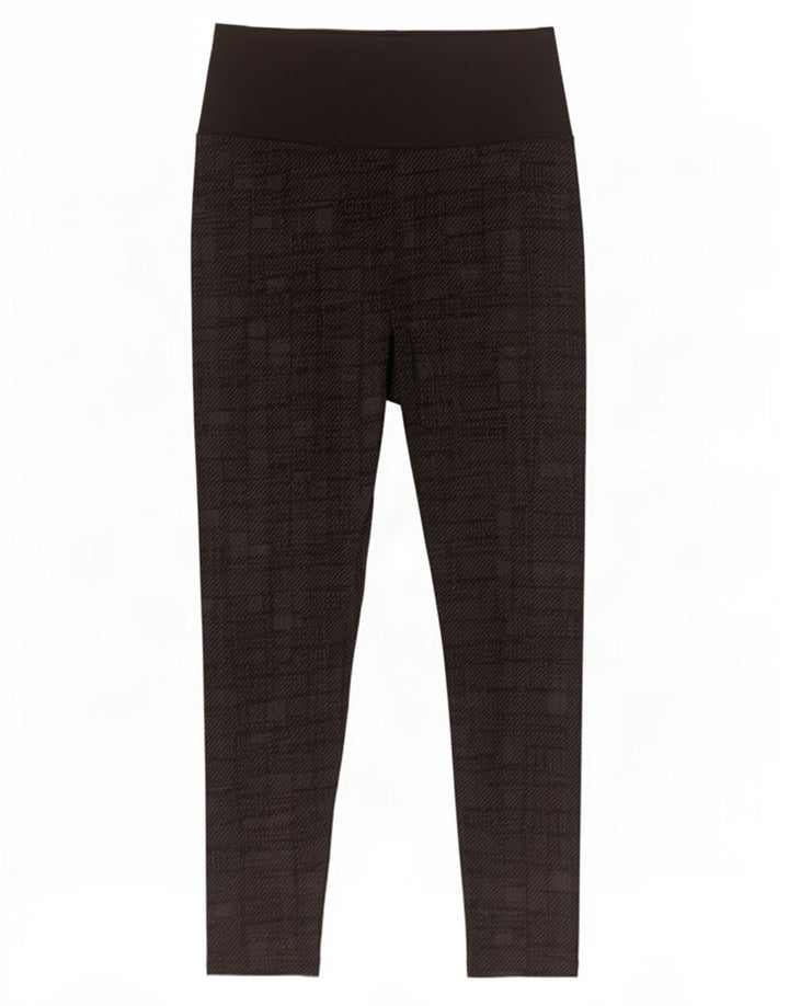 Marks & Spencer Womens Leggings UK 10 Small Black Geometric Viscose