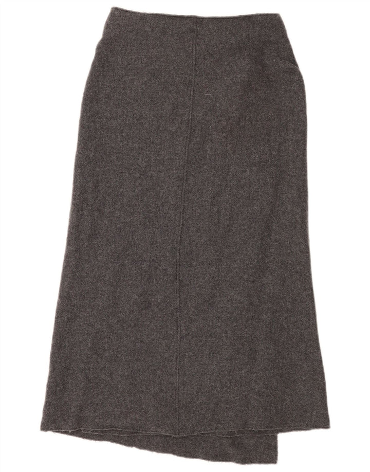 Massimo Dutti Dame Strik Wrap Nederdel XS W25 Grå Uld