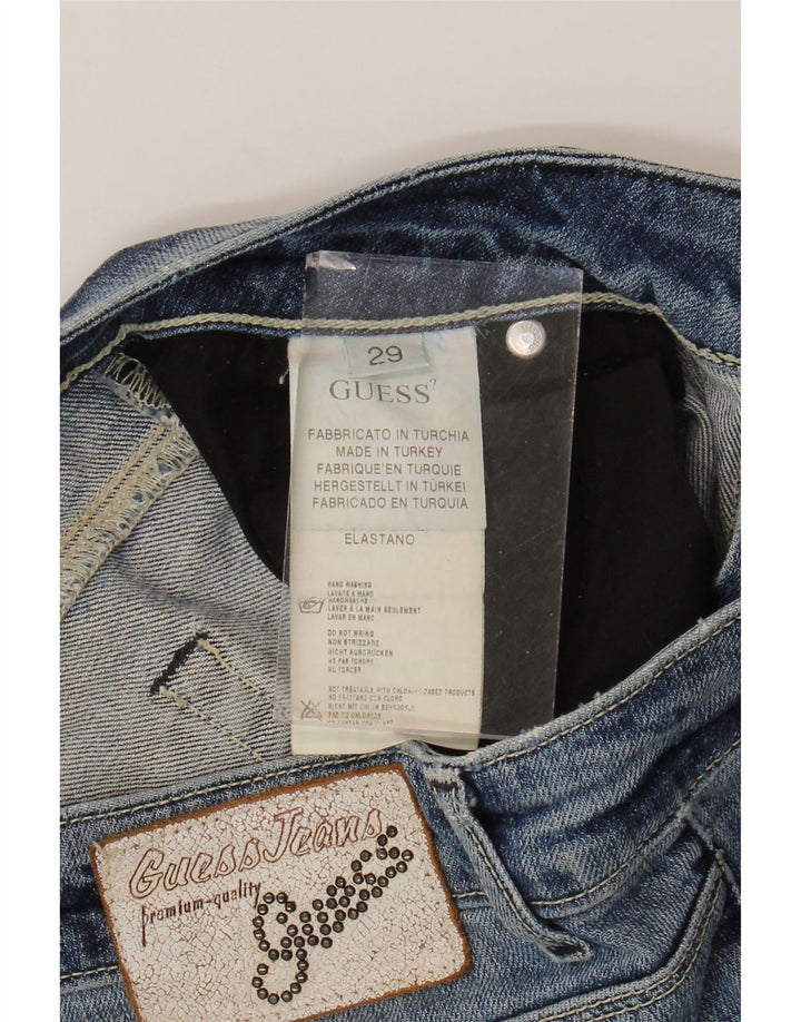 Guess Dame Bootcut Jeans W29 L34 Blå Bomuld