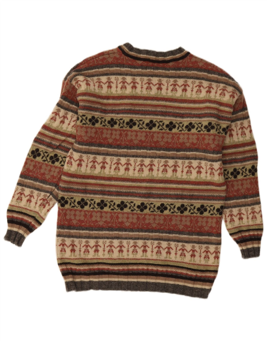Stefanel Dame Jumper Sweater UK 14 Medium Flerfarvet