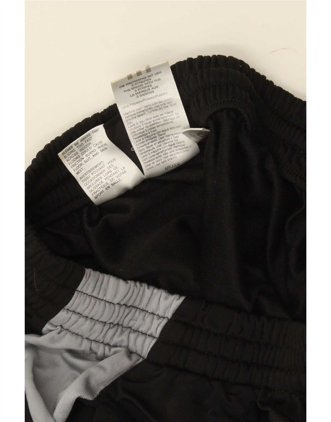 Adidas Træningsdragtsbukser til mænd UK 36/38 Small Black Colourblock Polyester