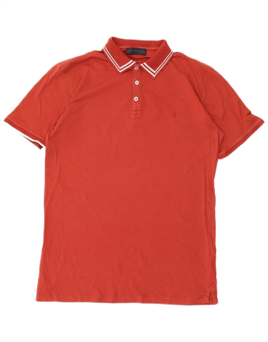 Trussardi herre poloshirt Medium rød bomuld