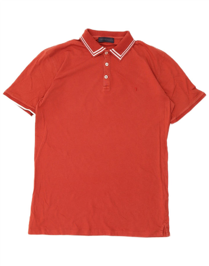 Trussardi herre poloshirt Medium rød bomuld