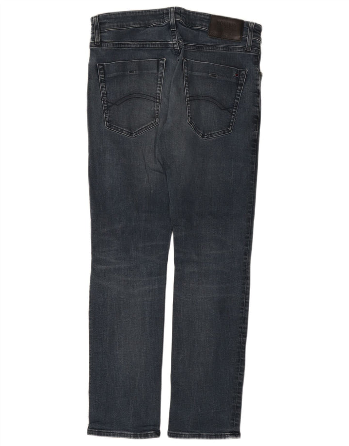 Tommy Hilfiger Herre Slim Jeans W33 L30 Blå Bomuld