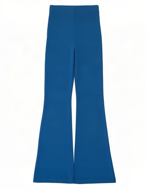 Zara Womens Flare træningsdragt Bukser UK 8 Small Blue