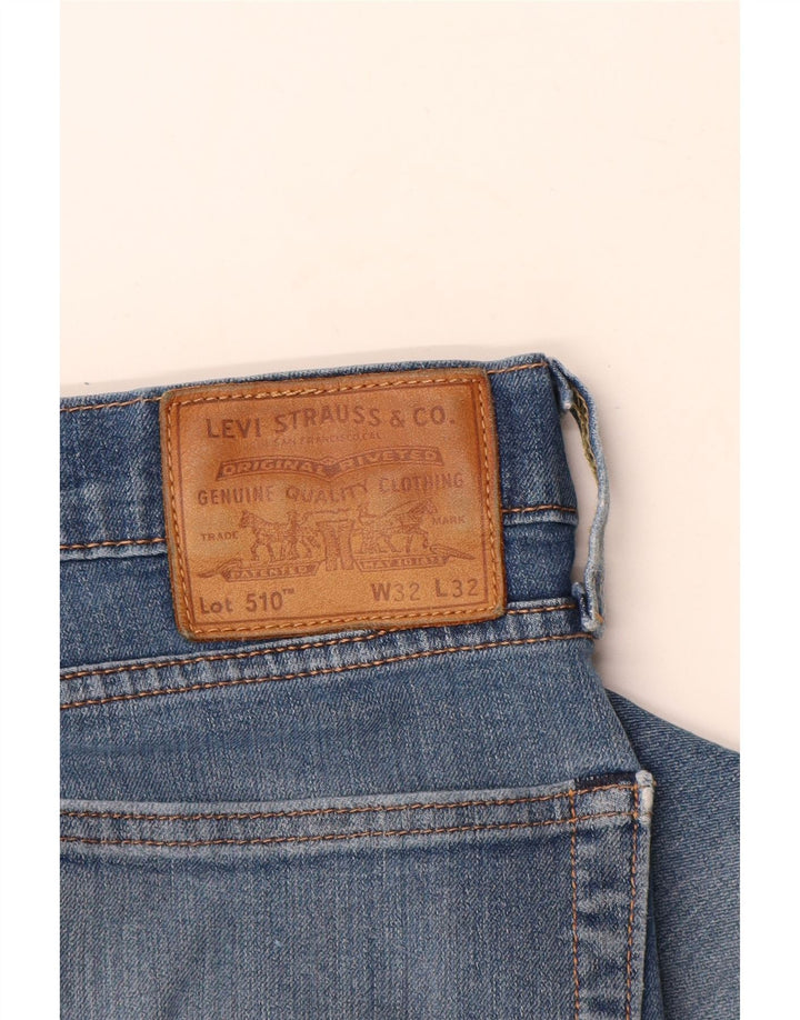 Levi's Dame 510 Skinny Jeans W32 L28 Blå