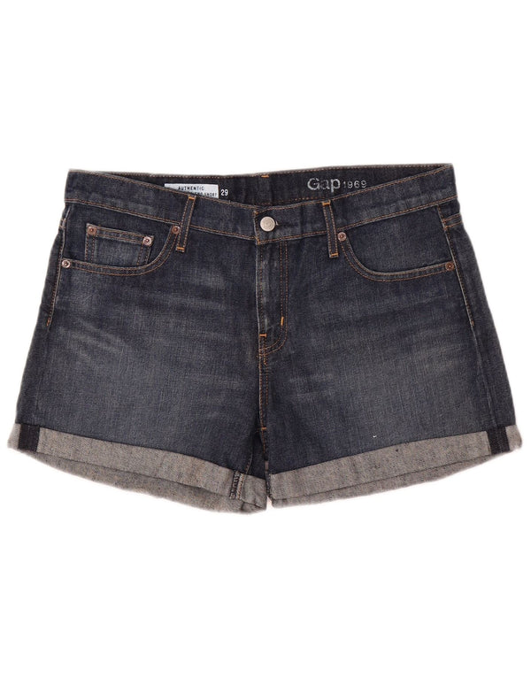 Gap Dame denim Shorts UK 12 Medium W32 Blå Bomuld