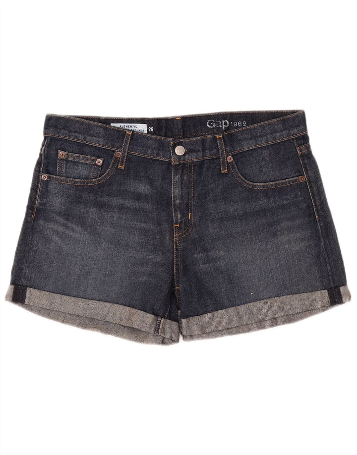 Gap Dame denim Shorts UK 12 Medium W32 Blå Bomuld