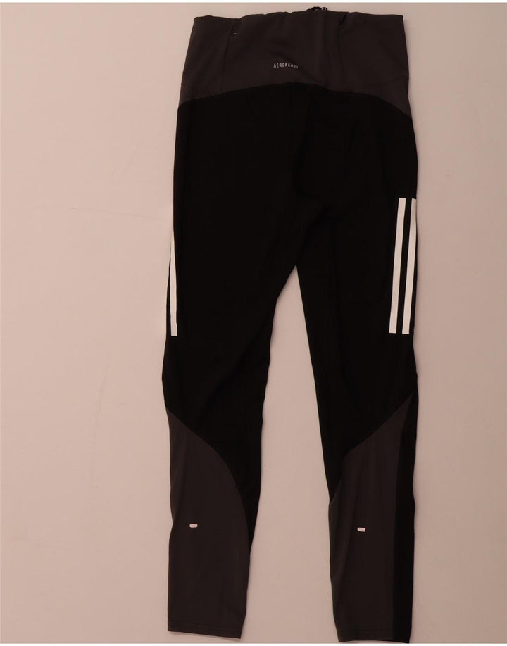 ADIDAS Aeroready Leggings til kvinder UK 8/10 Small Black Colourblock