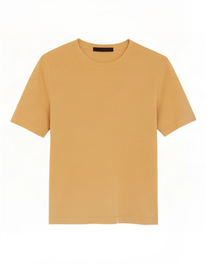 Zara Dame T-Shirt Top UK 10 Lille Gul