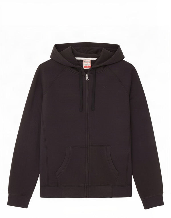 Champion Womens Heritage Fit Hættetrøje med lynlås UK 18 XL Sort bomuld
