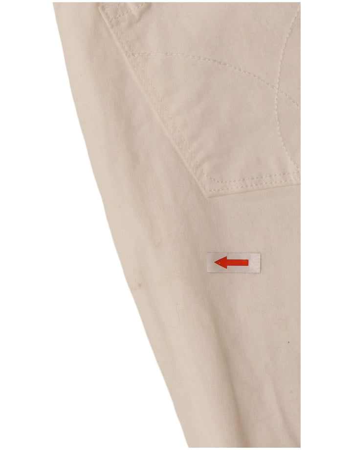 Calvin Klein Dame Straight Jeans US 10 Medium W30 L26 Hvid Bomuld