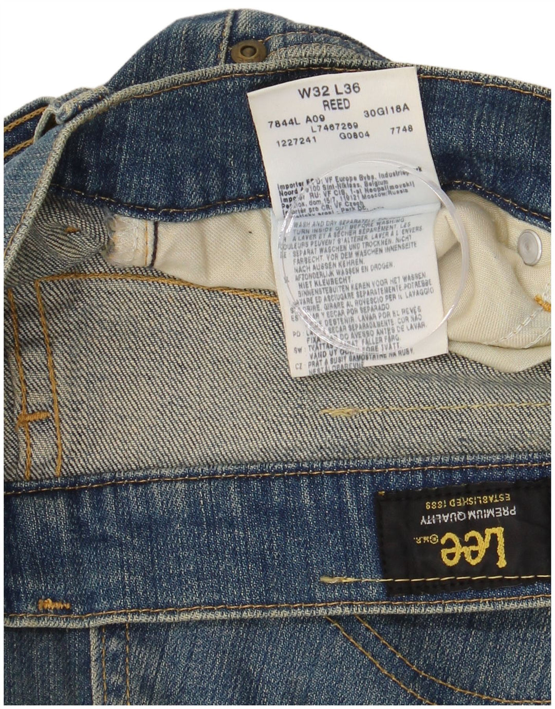 LEE Dame REED Bootcut Jeans W32 L28 Blå Bomuld