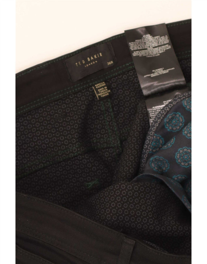 Ted Baker Straight Jeans til mænd W36 L26 sort bomuld