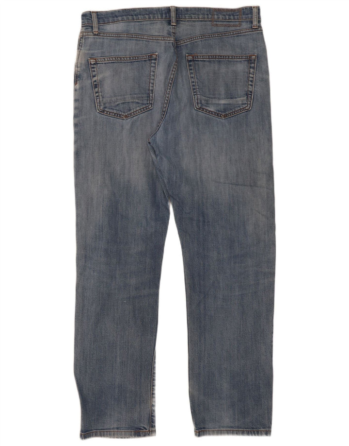 Marks & Spencer Herre tilspidsede jeans W34 L31 Blå Bomuld