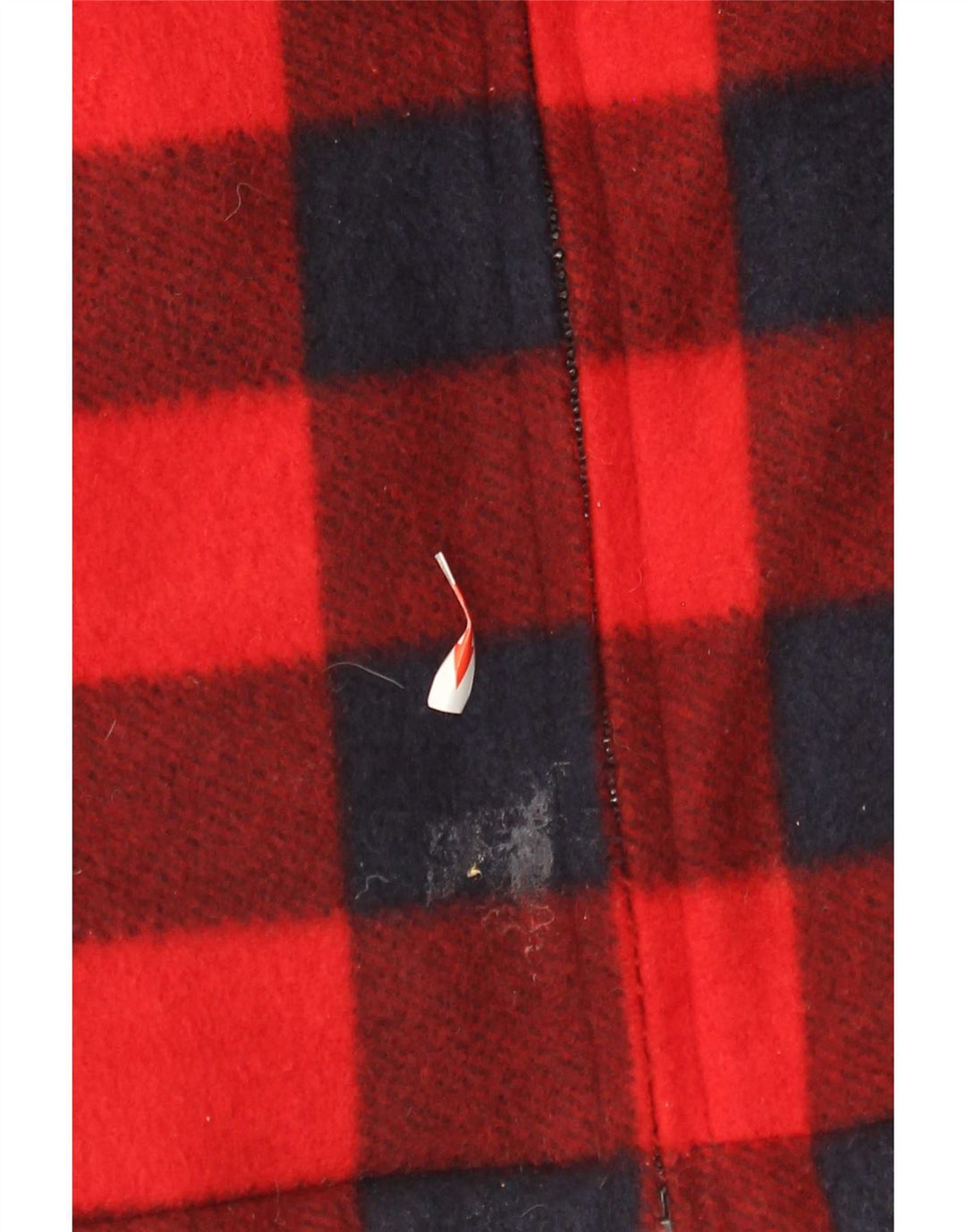 Vintage herre fleece skovhugger skjorte stor rød Gingham polyester