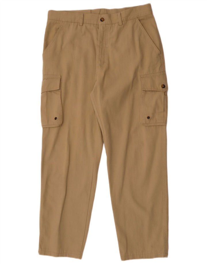 Fila Herre Straight Cargo Bukser W36 L30 Beige Bomuld