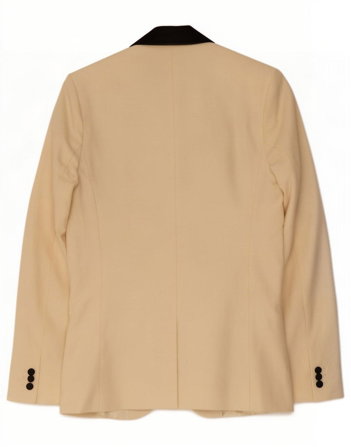 French Connection Dame 1-knaps blazerjakke UK 6 XS Beige Colourblock