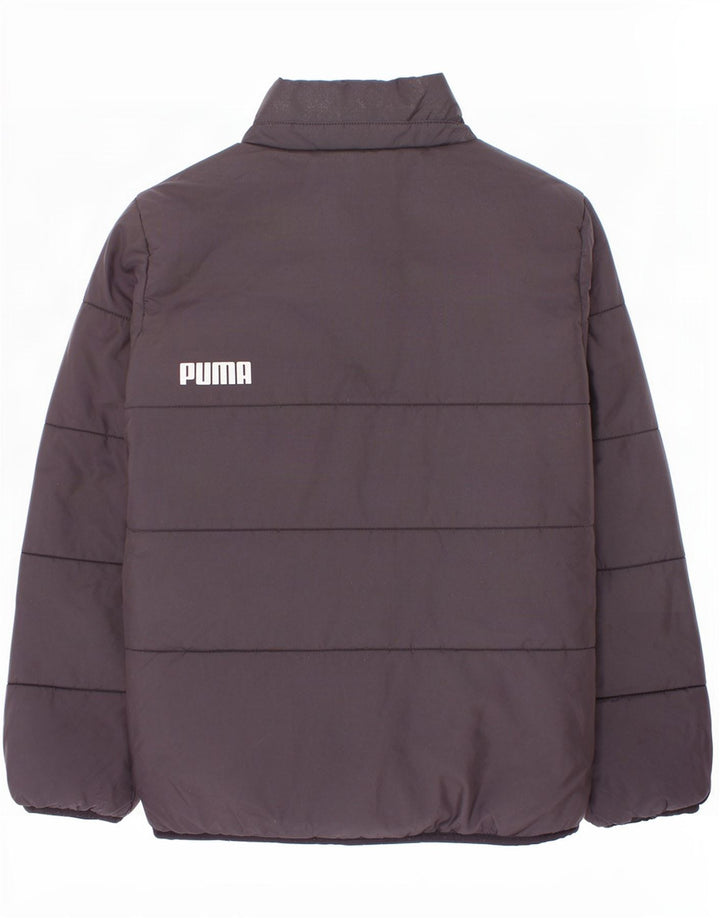 Puma drenge grafisk polstret jakke 9-10 år sort polyester