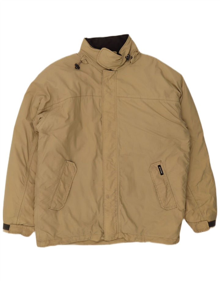 K-Way Herre Windbreaker Jacket UK 40 Stor Beige Polyamid