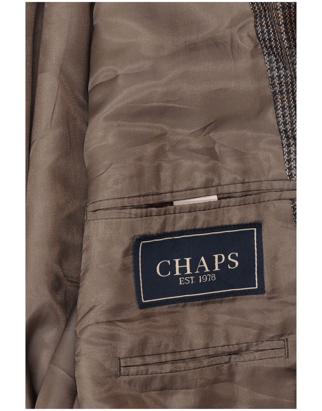 Chaps Herre 2-knaps blazerjakke UK 42 XL Grå Houndstooth