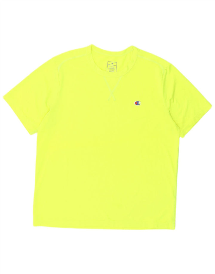 Champion Herre T-Shirt Top Stor Gul
