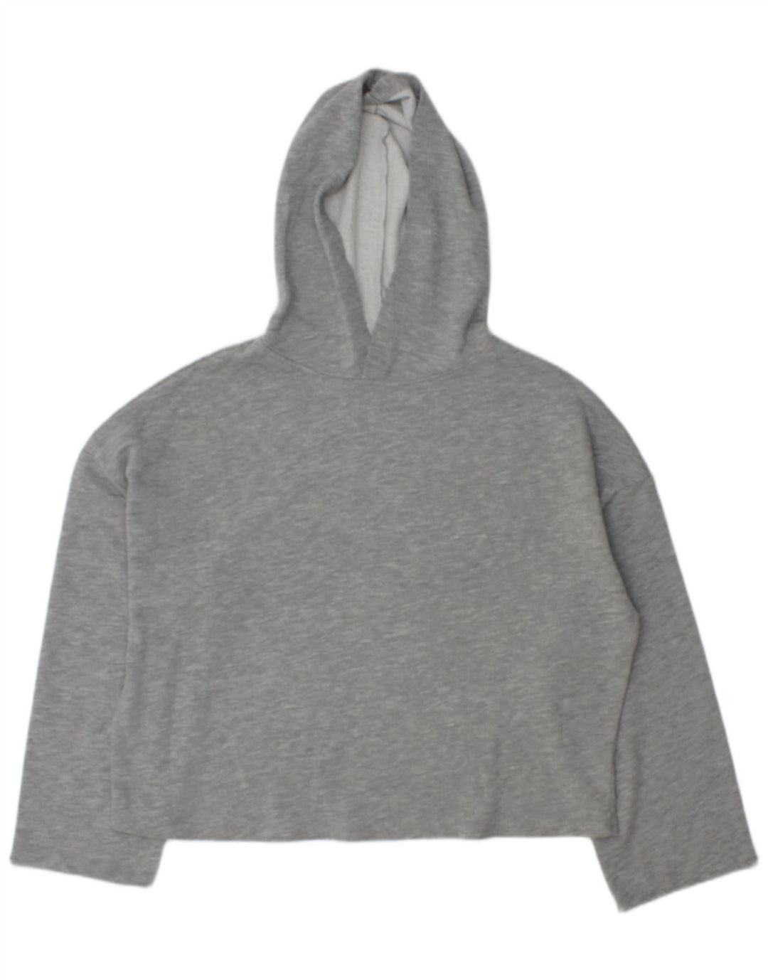 Zara Dame Oversized Hoodie Jumper UK 14 Medium Grey Polyester