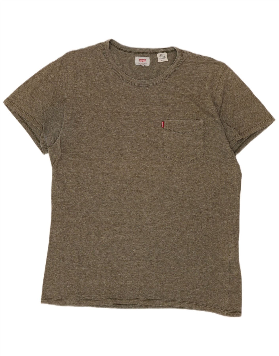 LEVI'S Herre T-Shirt Top Lille Khaki Flecked Bomuld