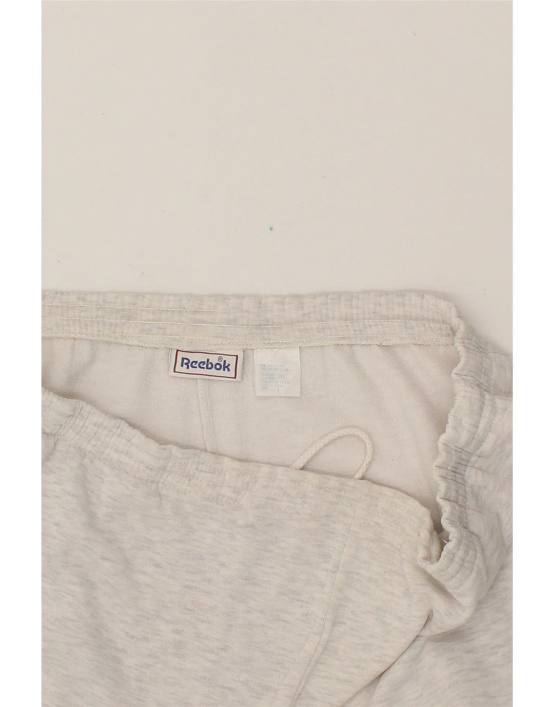 REEBOK Mens Graphic Sport Shorts Medium  Grey Cotton Vintage Reebok and Second-Hand Reebok from Messina Hembry 