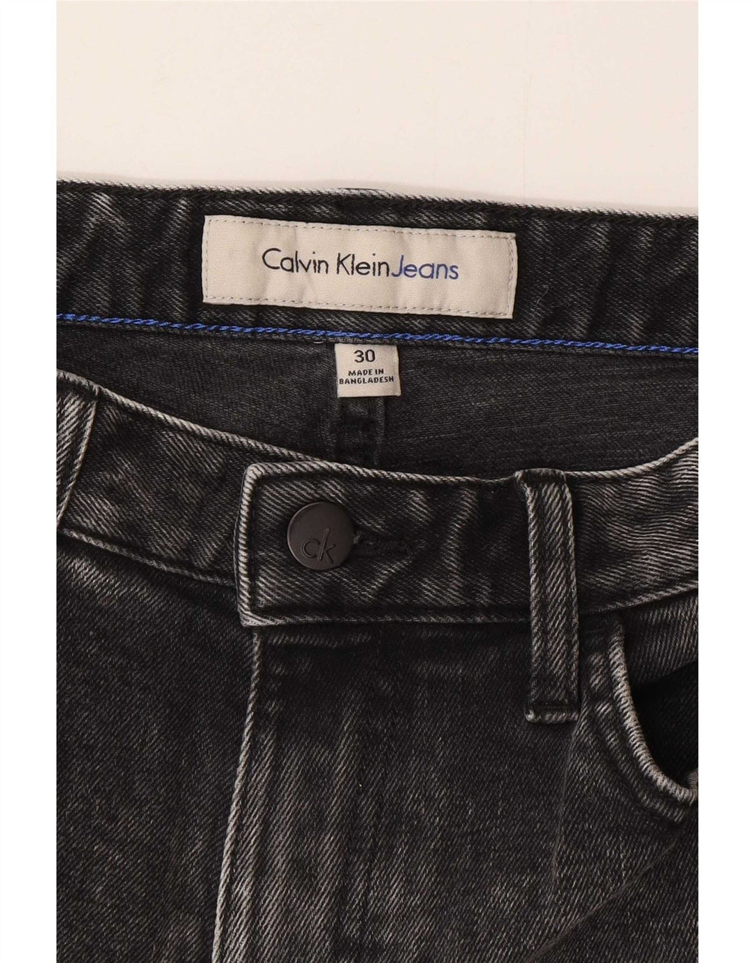 Calvin Klein Herre Denim Shorts W30 Mellemgrå Bomuld