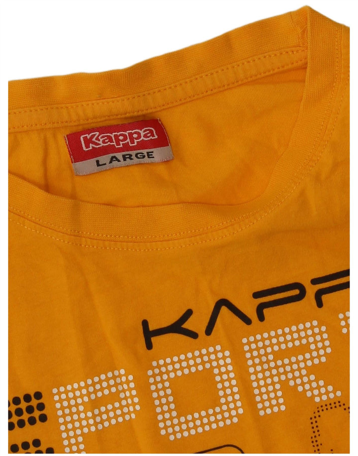 Kappa Dame Grafisk Vest Top UK 14 Large Orange
