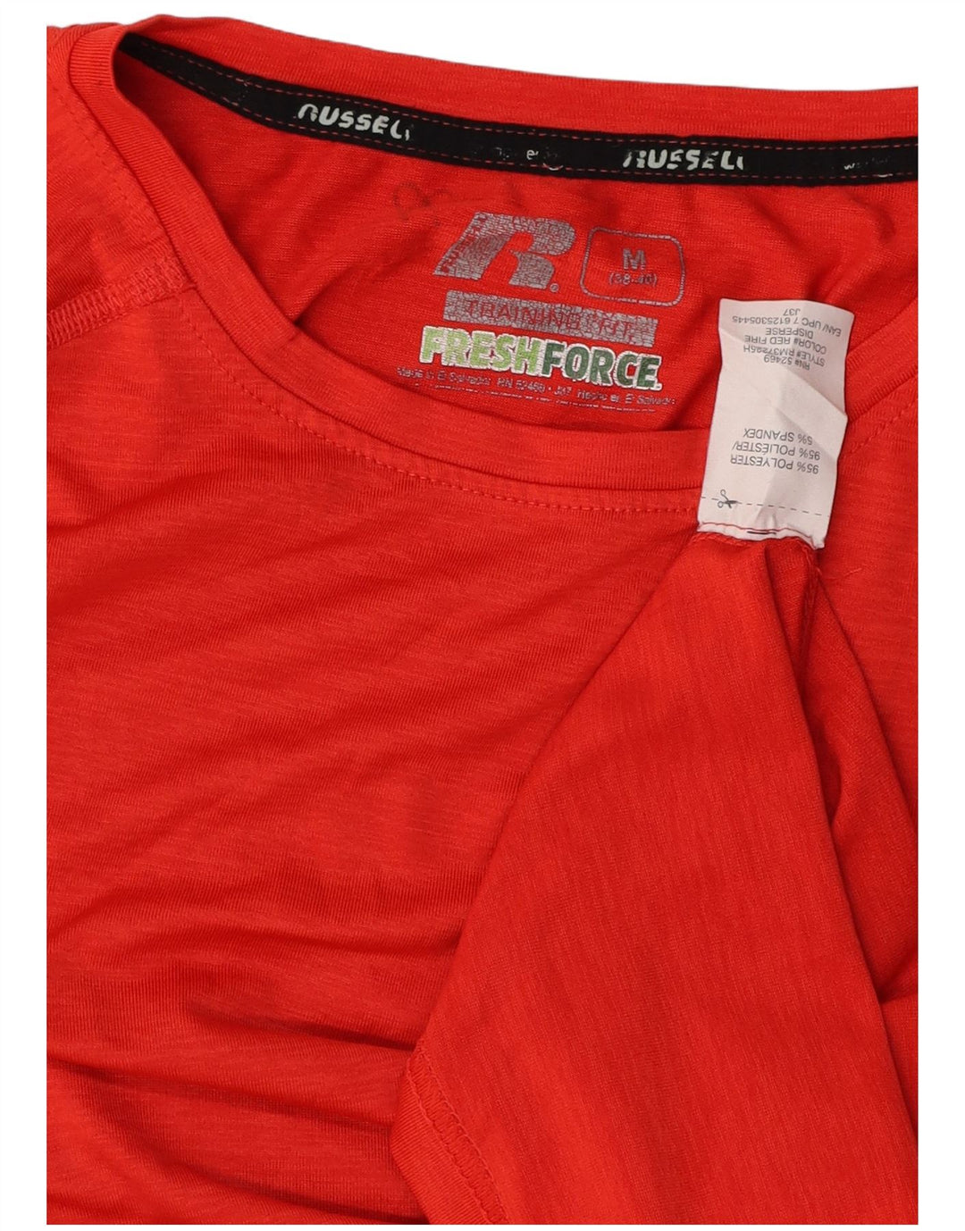 RUSSELL ATHLETIC Herre T-Shirt Top UK 38/40 Medium Rød Polyester