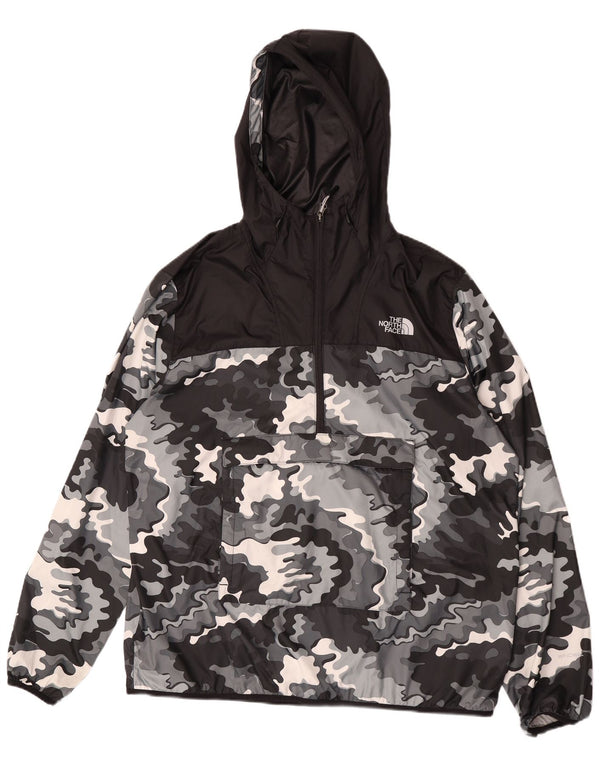 The North Face Herre Hættetrøje Regnjakke UK 42 XL Sort Camouflage