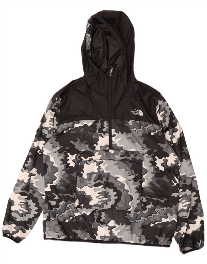 The North Face Herre Hættetrøje Regnjakke UK 42 XL Sort Camouflage