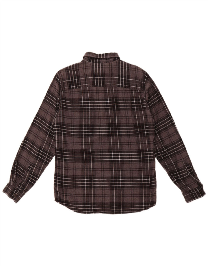 Jack & Jones herre flannelskjorte mellemgrå plaid bomuld