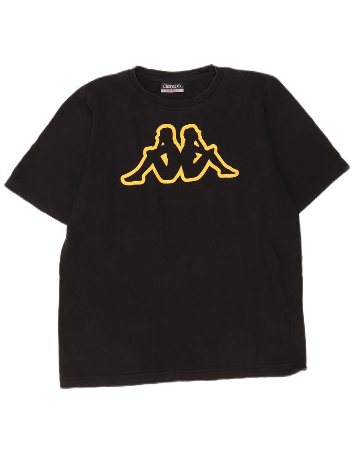 Kappa Herre Grafisk T-Shirt Top Lille Sort
