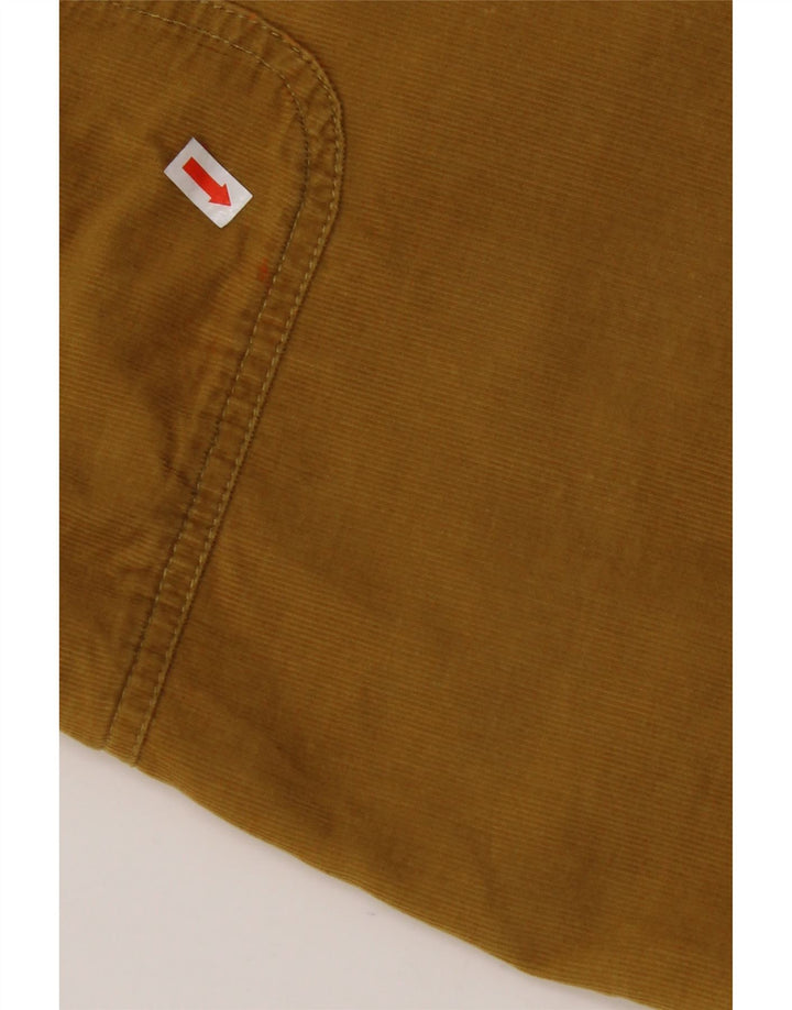 WHITE STUFF Dame Mini Corduroy Nederdel UK 12 Medium W32 Gul Bomuld