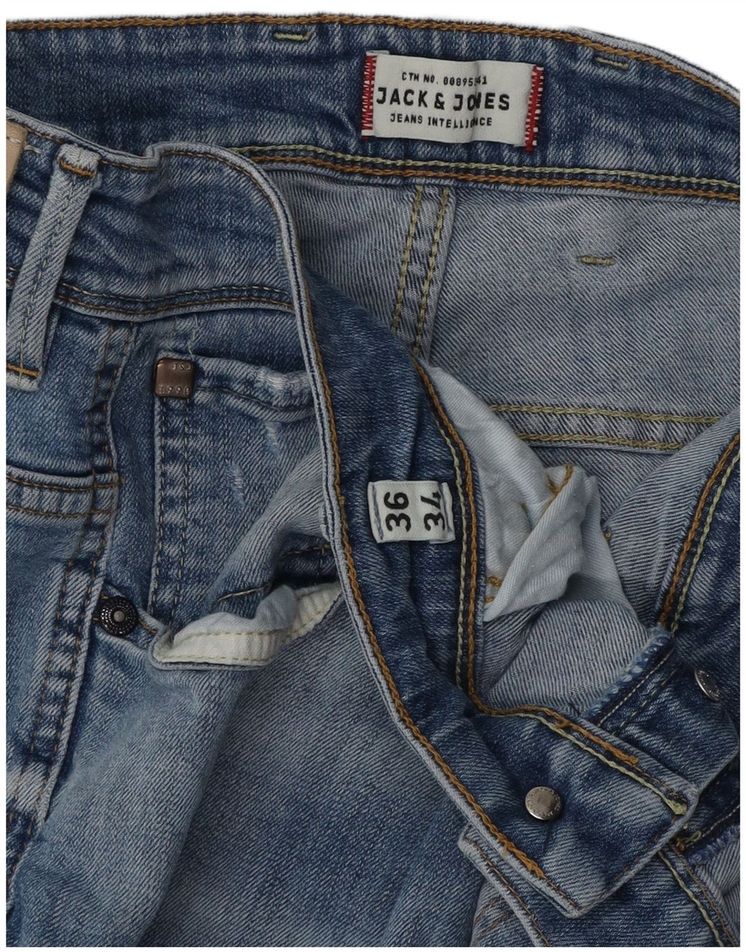 Jack & Jones Slim Jeans til mænd W36 L34 Blå