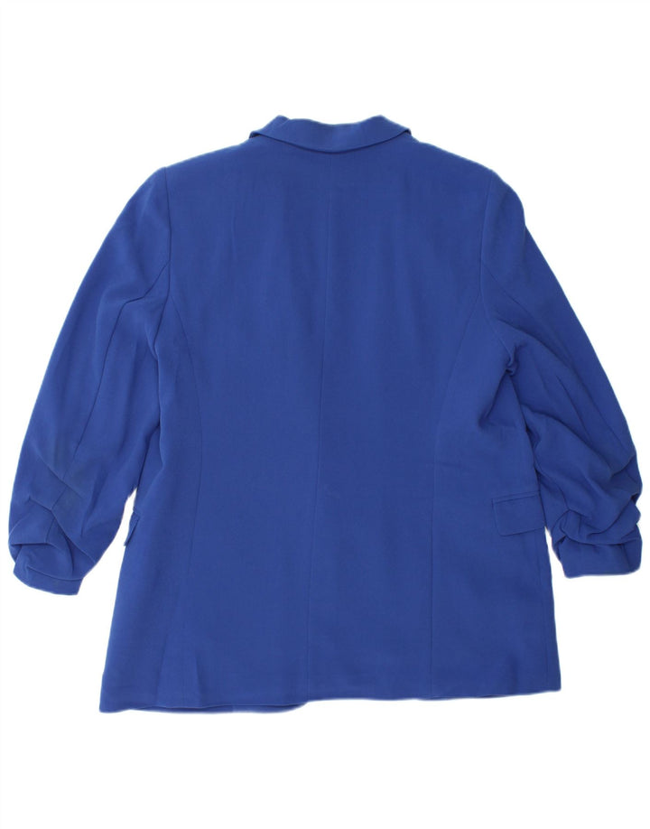 Marks & Spencer Dame Relaxed Fit Blazer Jacket UK 12 Medium Blue
