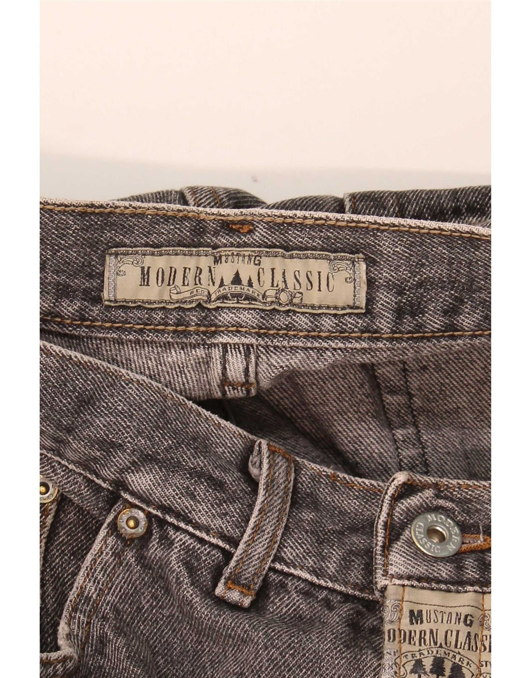 Mustang Herre tilspidsede jeans W34 L32 Grå