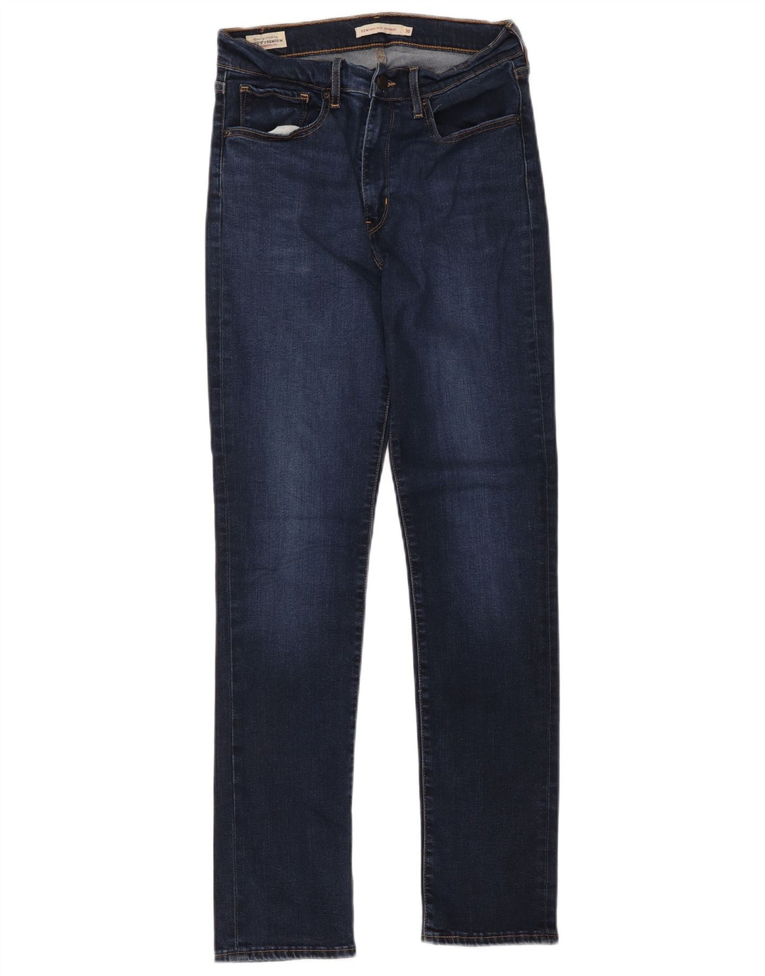 Levi's Dame 724 Højtaljede lige jeans W30 L32 Marineblå Lyocell