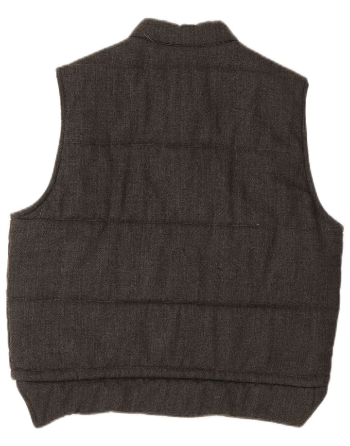 COCCAPANI Womens Loose Fit Padded Gilet UK 10 Small Grey Polyester