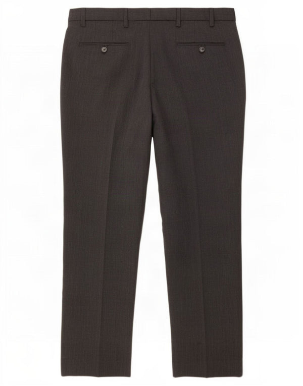 Marks & Spencer Straight Suit Bukser til mænd W38 L31 Grå polyester