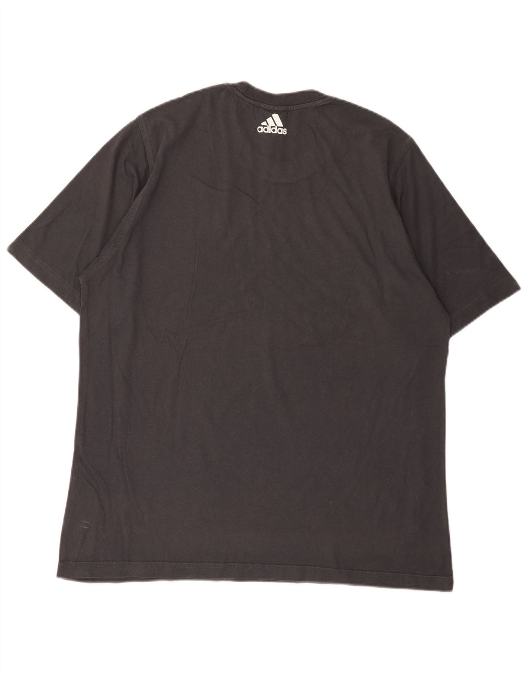 Adidas Herre Grafisk T-Shirt Top XL Grå Bomuld