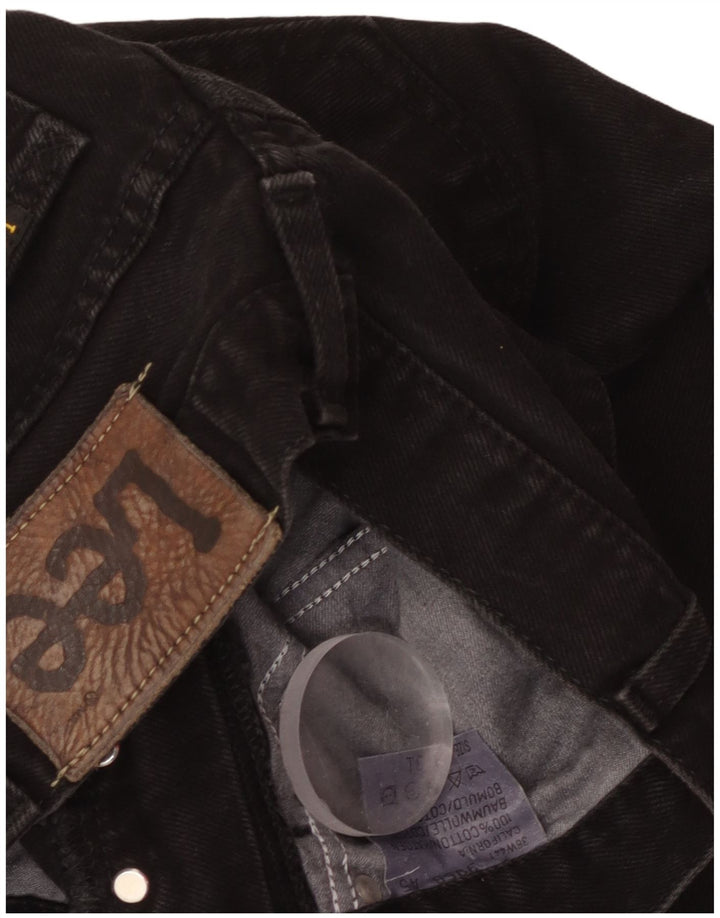 LEE Straight Jeans til kvinder W36 L30 Sort Bomuld