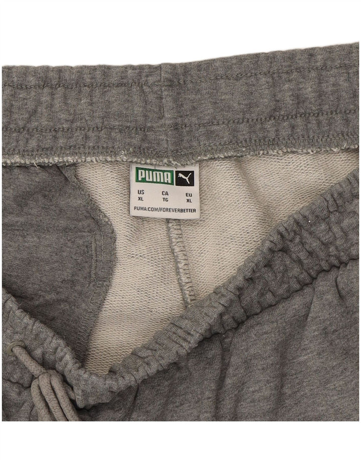 PUMA Mens Tracksuit Trousers Joggers XL  Grey Cotton