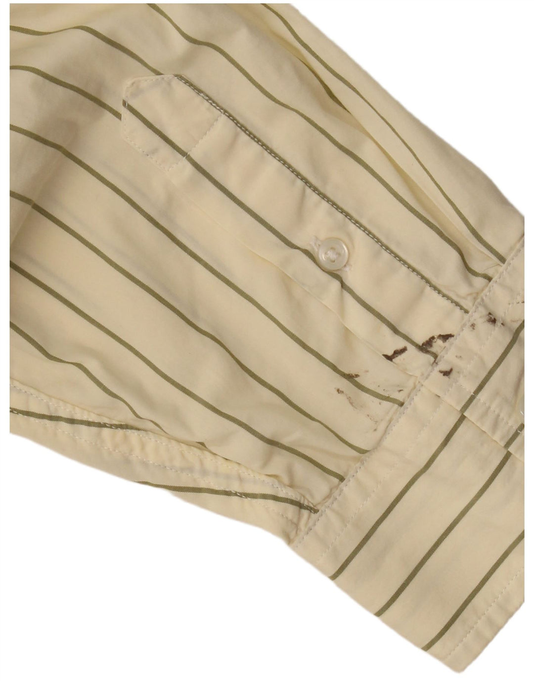 Gap Herre Original Fit Shirt XL Beige nålestribet bomuld