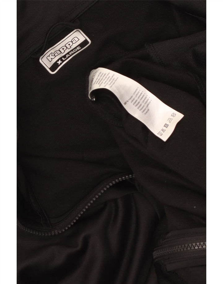Kappa Herre grafisk træningsdragt Topjakke XL Sort Polyester